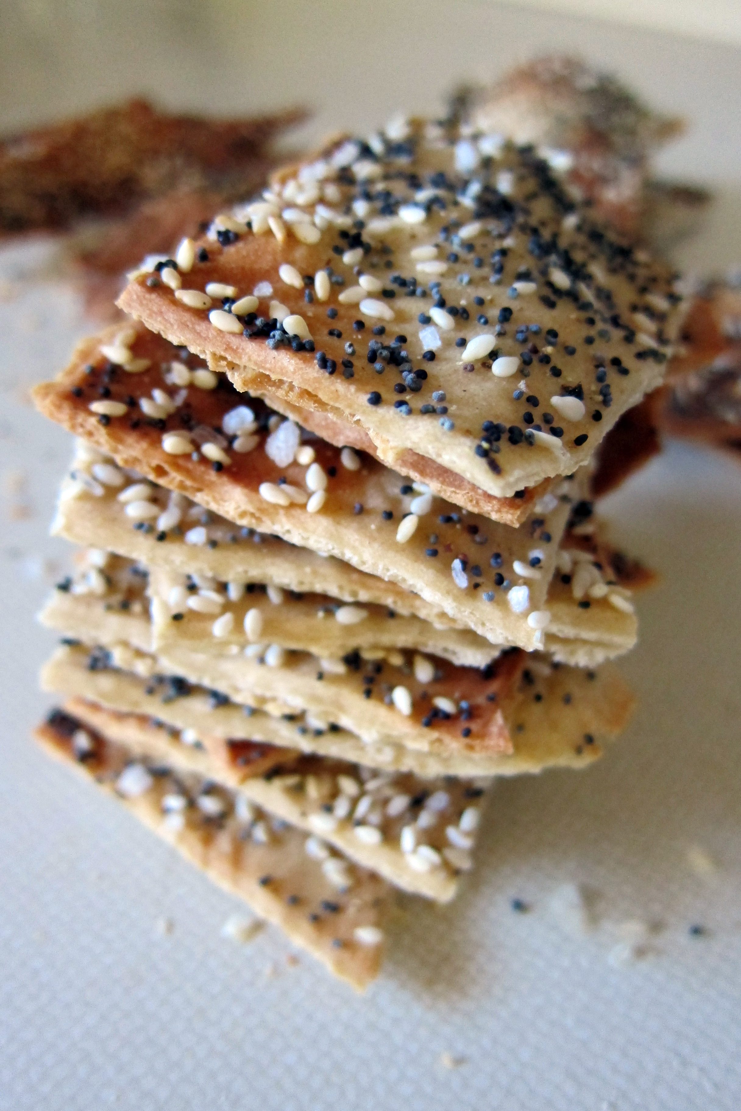 Seedy Spelt Flatbread Crackers | Accidental Artisan